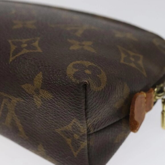 LOUIS VUITTON Monogram Pochette Cosmetic PM Cosmetic Pouch M47515 LV Auth BD630 - Picture 10 of 16
